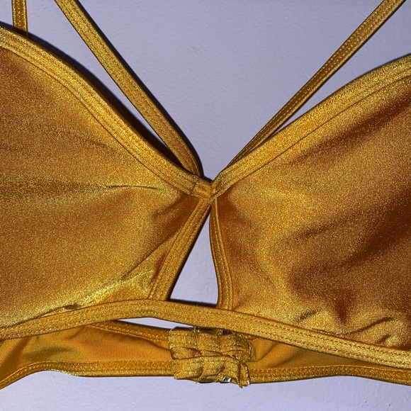F21 Golden Yellow Bikini Top - Picture 3 of 5